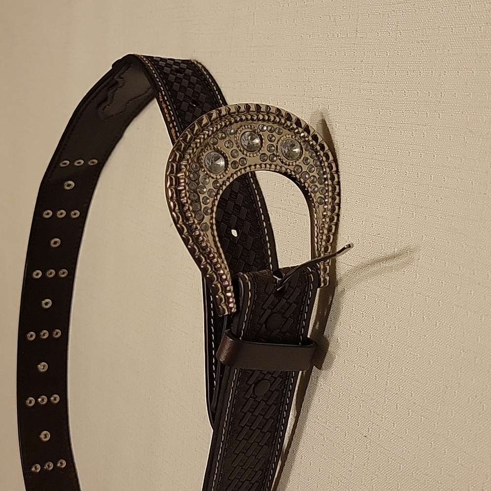 Rodeo rhinestone belt large